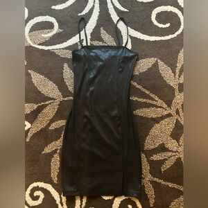 Black Bodycon Spaghetti Strap Dress